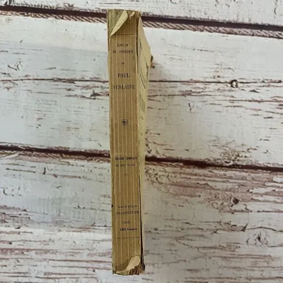 Vintage Paul Verlaine Poetries Selected Pieces French Literature‎ Book 1926 - Picture 2 of 5